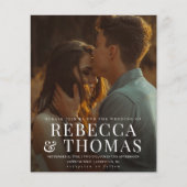 Budget Type Overlay Uitnodiging tot weddenschap (Voorkant)