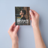 BUDGET Typografie Afstudeerder aankondiging Flyer (Hand)