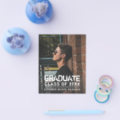 BUDGET Typografie Afstudeerder aankondiging Flyer (Enkel)