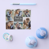 Budget Typografie Collage Bruiloft Dank u Flyer (Enkel)