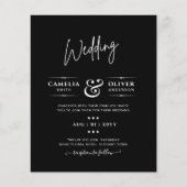 BUDGET Typografie Colorways Wedding Flyer (Voorkant)