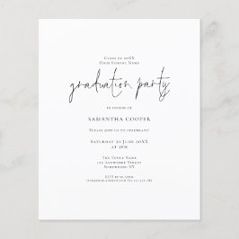 Budget Typografie Foto Afstudeerder Party Invitati