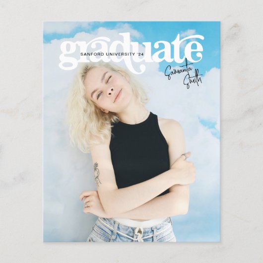 BUDGET Typografie Fotocollage Afstuderen (Voorkant)