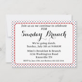 Budget Uitnodiging 250 Jaar Amerika Zondag Brunch (Voorkant)