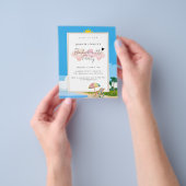 Budget uitnodiging, Beach Bachelorette Hens Party Flyer (Hand)