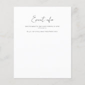 Budget uitnodiging, Beach Bachelorette Hens Party Flyer (Achterkant)