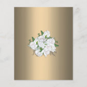 Budget uitnodiging gouden bruiloft flyer (Achterkant)