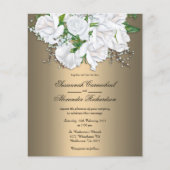 Budget uitnodiging gouden bruiloft flyer (Voorkant)