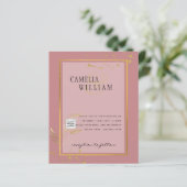 BUDGET Uitnodiging tot bruiloft foto's opslaan Dat (Staand voorkant)