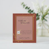 BUDGET Uitnodiging tot bruiloft foto's opslaan Dat (Staand voorkant)