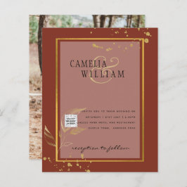 BUDGET Uitnodiging tot bruiloft foto's opslaan Dat