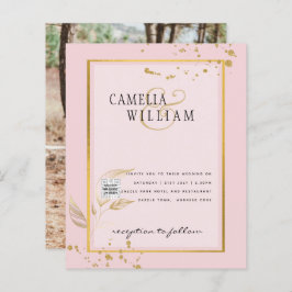 BUDGET Uitnodiging tot bruiloft foto's opslaan Dat