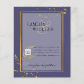 BUDGET Uitnodiging tot bruiloft foto's opslaan Dat Flyer (Voorkant)