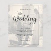 Budget  Uitnodiging tot het Wedden van de Foto Flyer (Voorkant)