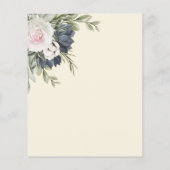 Budget Uitnodiging tot trouwceremonie. Flyer (Achterkant)