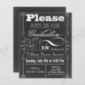 Budget  Uitnodiging van de Graduatie van de Gradua (Voorkant / Achterkant)