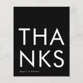 Budget ultra Modern Big Monogram Dank u (Voorkant)