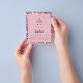 Budget Unicorn Glitter Birthday Party Invitation Flyer (Hand)