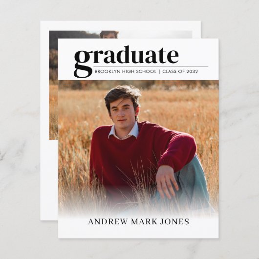 Budget Unieke Afstudeerder 2 Aankondiging van het  (Voorkant / Achterkant)