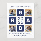 Budget Unieke Afstudeerders Navy Blauwe 4 Foto Afs (Voorkant)