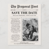 Budget Unieke Trouwkrant Save The Date (Voorkant)