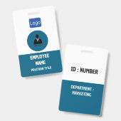 BUDGET UW WERKNEMER AANPASSEN BADGE (Voor- en achterkant)