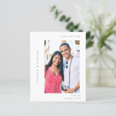 Budget V MOD 2 Eenvoudige foto Save the Date (Staand voorkant)