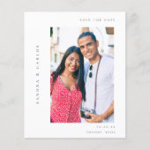 Budget V MOD 2 Eenvoudige foto Save the Date Flyer (Voorkant)