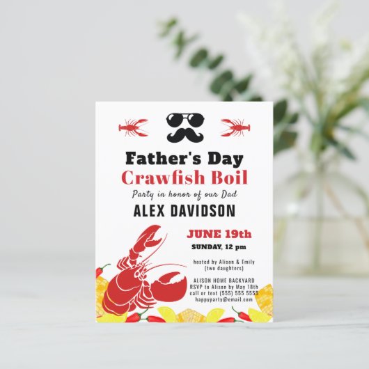 BUDGET Vaderdag Crawfish Boil Party (Staand voorkant)