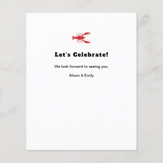 BUDGET Vaderdag Crawfish Boil Party (Achterkant)