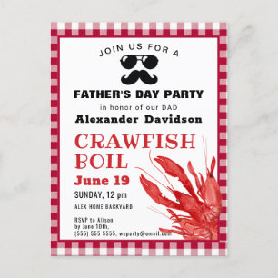 BUDGET Vaderdag Crawfish Boil Party Briefkaart