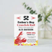 BUDGET Vaderdag Crawfish Boil Party Briefkaart (Staand voorkant)