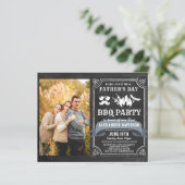 BUDGET Vaderdag Foto BBQ Party nodigt uit (Staand voorkant)