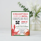 BUDGET Vaderdag Fotozeekampje Uitnodiging (Staand voorkant)