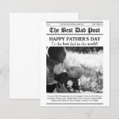 Budget Vaderdag in stijl van vintage krant (Voorkant / Achterkant)
