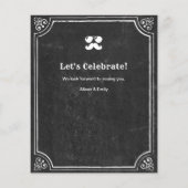 BUDGET Vaderdag Photo Chalkboard BBQ Uitnodigen (Achterkant)