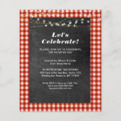 BUDGET Vaderdag Red Pset Chalk BBQ Uitnodigen (Achterkant)