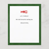 BUDGET Vaderdag Seafood Boil Party Uitnodiging (Achterkant)