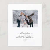 Budget Vakantie 2 Foto Modern Minimal 2024 Kaart (Achterkant)