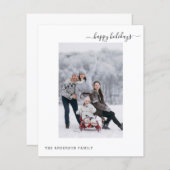 Budget Vakantie 2 Foto Modern Minimal 2024 Kaart (Voorkant / Achterkant)