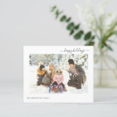 Budget Vakantie 2 Foto Modern Minimal 2024 Kaart (Staand voorkant)