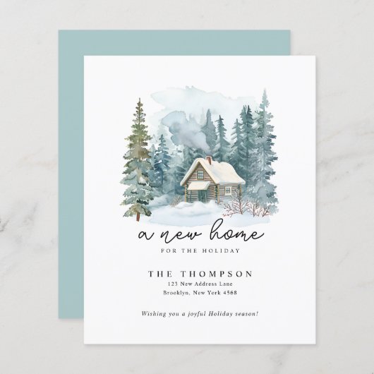 BUDGET Vakantie Nieuw Home Handschrift Verhuizen (Voorkant / Achterkant)