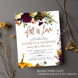 Budget valentijn chic koppel bruiloft uitnodiging flyer