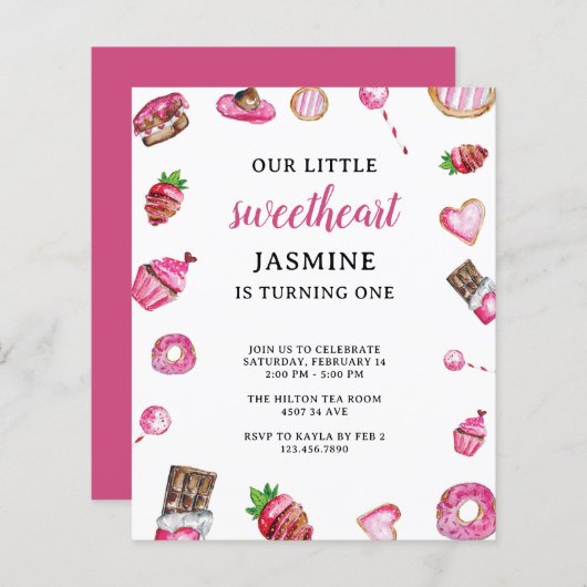 Budget Valentijn Kleine Lieverd Dag (Voorkant / Achterkant)