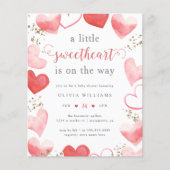 Budget Valentijn Sweetheart Hearts Baby shower (Voorkant)