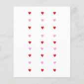 Budget Valentines sweetheart baby shower invite Flyer (Achterkant)