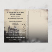 Budget Vampier Kiss  Halloween Uitnodiging (Achterkant)