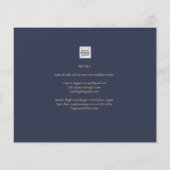 BUDGET Van Gogh Sterrennacht Trouwkaart QR Flyer (Achterkant)