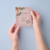 budget van Spaanse bruiloft in vitacions Burgundy  Flyer (Hand)