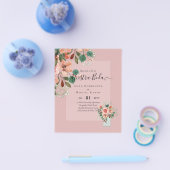 budget van Spaanse bruiloft in vitacions Burgundy  Flyer (Enkel)